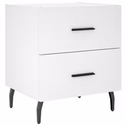 VidaXL 827341 Table de nuit et table de chevet Blanc - Vue supplémentaire 5