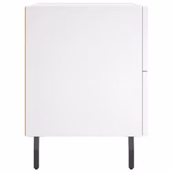 VidaXL 827341 Table de nuit et table de chevet Blanc - Vue supplémentaire 6