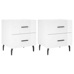 VidaXL 827345 Table de nuit et table de chevet Blanc