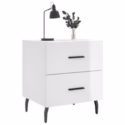 VidaXL 827345 Table de nuit et table de chevet Blanc