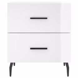 VidaXL 827345 Table de nuit et table de chevet Blanc - Vue supplémentaire 6