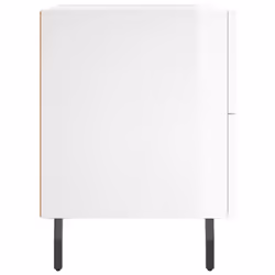 VidaXL 827345 Table de nuit et table de chevet Blanc - Vue supplémentaire 7