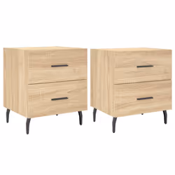 VidaXL 827347, Chêne, Aluminium, Fer, Bois, 400 mm, 350 mm, 475 mm, 2 pièce(s)