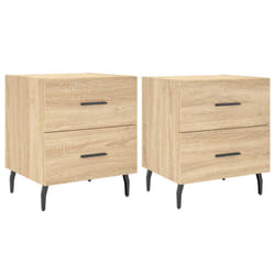 VidaXL 827347 Table de nuit et table de chevet Chêne
