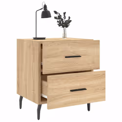 VidaXL 827347 Table de nuit et table de chevet Chêne - Vue supplémentaire 4