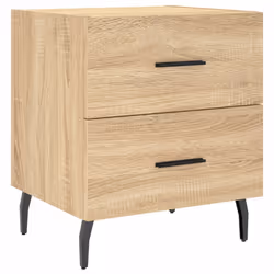 VidaXL 827347 Table de nuit et table de chevet Chêne - Vue supplémentaire 5