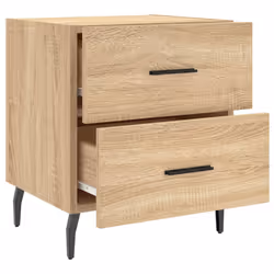 VidaXL 827347 Table de nuit et table de chevet Chêne - Vue supplémentaire 8