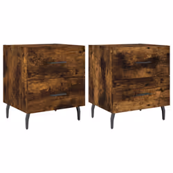 VidaXL 827351, Chêne, Aluminium, Fer, Bois, 400 mm, 350 mm, 475 mm, 2 pièce(s)