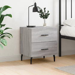 vidaXL Table de chevet sonoma gris 40x35x47,5 cm bois d'ingénierie