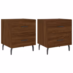 VidaXL 827355, Chêne, Aluminium, Fer, Bois, 400 mm, 350 mm, 475 mm, 2 pièce(s)