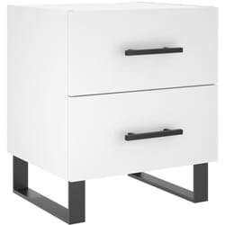 vidaXL Table de chevet blanc 40x35x47,5 cm bois d'ingénierie