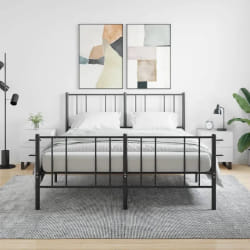 vidaXL Tables de chevet 2 pcs blanc 40x35x47,5 cm bois d'ingénierie