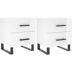 VidaXL 827361 Table de nuit et table de chevet Blanc