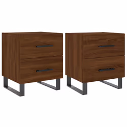 VidaXL 827371, Chêne, Fer, Bois, 400 mm, 350 mm, 475 mm, 2 pièce(s)