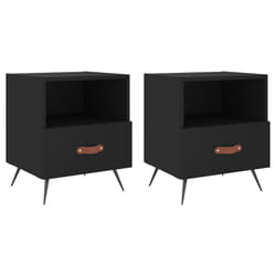 VidaXL 827375 Table de nuit et table de chevet Noir