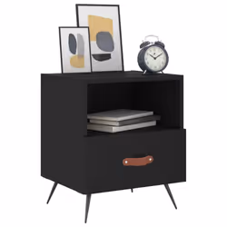 VidaXL 827375 Table de nuit et table de chevet Noir