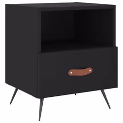 VidaXL 827375 Table de nuit et table de chevet Noir - Vue supplémentaire 5