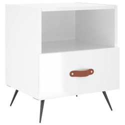 VidaXL 827377 Table de nuit et table de chevet Blanc