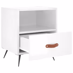 VidaXL 827377 Table de nuit et table de chevet Blanc
