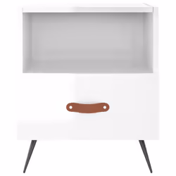 VidaXL 827377 Table de nuit et table de chevet Blanc - Vue supplémentaire 4