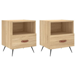 VidaXL 827379 Table de nuit et table de chevet Chêne