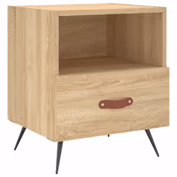 VidaXL 827379 Table de nuit et table de chevet Chêne - Vue supplémentaire 5