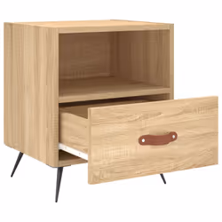 VidaXL 827379 Table de nuit et table de chevet Chêne - Vue supplémentaire 8