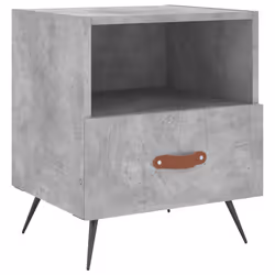 VidaXL 827381 Table de nuit et table de chevet Couleur du béton - Vue supplémentaire 5