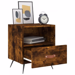 VidaXL 827382 Table de nuit et table de chevet Chêne - Vue supplémentaire 7