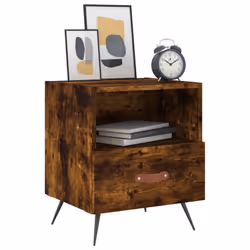 VidaXL 827382 Table de nuit et table de chevet Chêne - Vue supplémentaire 8