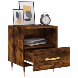 VidaXL 827399 Table de nuit et table de chevet Chêne - Vue supplémentaire 4