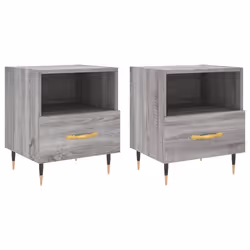 VidaXL 827401, Chêne, Fer, Bois, 400 mm, 350 mm, 475 mm, 2 pièce(s)