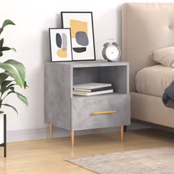 VidaXL 827412 Table de nuit et table de chevet Couleur du béton - Vue supplémentaire 2