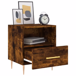 VidaXL 827414 Table de nuit et table de chevet Chêne - Vue supplémentaire 7