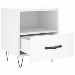 VidaXL 827421 Table de nuit et table de chevet Blanc