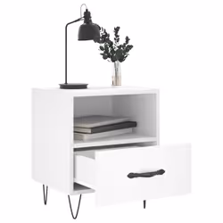 VidaXL 827421 Table de nuit et table de chevet Blanc - Vue supplémentaire 7