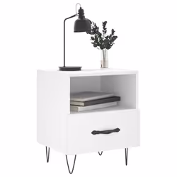 VidaXL 827421 Table de nuit et table de chevet Blanc - Vue supplémentaire 8