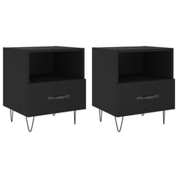 VidaXL 827423 Table de nuit et table de chevet Noir