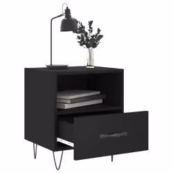 VidaXL 827423 Table de nuit et table de chevet Noir