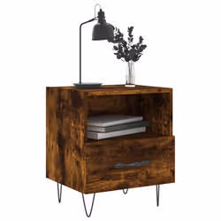 VidaXL 827430 Table de nuit et table de chevet Chêne - Vue supplémentaire 8