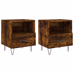 VidaXL 827431, Chêne, Fer, Bois, 400 mm, 350 mm, 475 mm, 2 pièce(s)