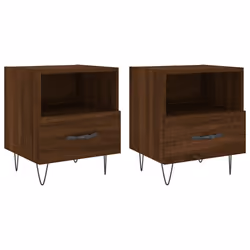 VidaXL 827435, Chêne, Fer, Bois, 400 mm, 350 mm, 475 mm, 2 pièce(s)