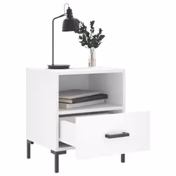 VidaXL 827437 Table de nuit et table de chevet Blanc
