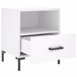VidaXL 827437 Table de nuit et table de chevet Blanc - Vue supplémentaire 5