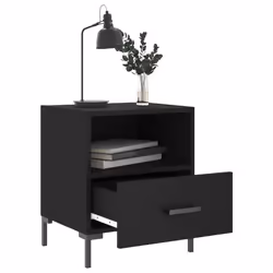 VidaXL 827439 Table de nuit et table de chevet Noir