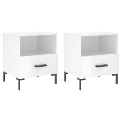 VidaXL 827441 Table de nuit et table de chevet Blanc