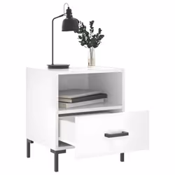 VidaXL 827441 Table de nuit et table de chevet Blanc