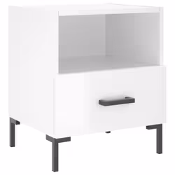VidaXL 827441 Table de nuit et table de chevet Blanc - Vue supplémentaire 6
