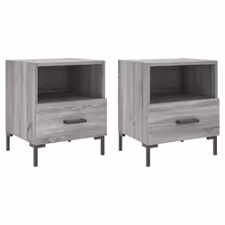 VidaXL 827449, Chêne, Fer, Bois, 400 mm, 350 mm, 475 mm, 2 pièce(s)