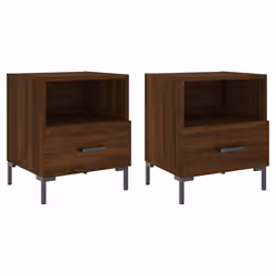 VidaXL 827451, Chêne, Fer, Bois, 400 mm, 350 mm, 475 mm, 2 pièce(s)